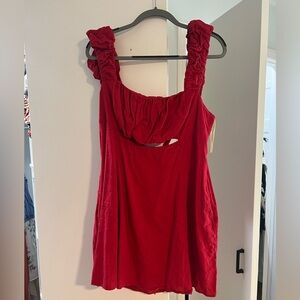 Free People Red Mini Dress